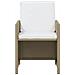 Set Da Pranzo Per Giardino 19pz Con Cuscini In Polyrattan Beige - Foto miniatura 2