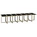 Set Da Pranzo Per Giardino 19pz Con Cuscini In Polyrattan Beige - Foto miniatura 3