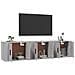 Mobili Porta Tv A Parete 3 Pz Grigio Sonoma 57x34,5x40 Cm - Foto miniatura 3