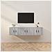 Mobili Porta Tv A Parete 3 Pz Grigio Sonoma 57x34,5x40 Cm - Foto miniatura 1