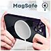 Cover Magsafe Per Iphone 13 Silicone Protezione Fotocamera Bordo Cromato Viola - Foto miniatura 4