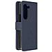 Cover Per Samsung Z Fold5 Portacarte E Linguetta Magnetica Chesterfield Blu - Foto miniatura 1