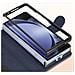 Cover Per Samsung Z Fold5 Portacarte E Linguetta Magnetica Chesterfield Blu - Foto miniatura 3
