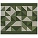 Tappeto Passatoia Cucina Antiscivolo Tessuto Jacquard Disegno Origami Verde 57x500 Verde - Foto miniatura 5