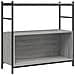 Libreria Grigio Sonoma 80x30x78,5 Cm Legno Multistrato E Ferro - Foto miniatura 2