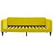 Divano Letto Estraibile Con Cassetti Giallo 100x200cm Velluto - Foto miniatura 6