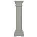 Piedistallo Per Piante Quadrato Classico Grigio 17x17x66 Cm Mdf - Foto miniatura 3