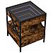 Tavolino Da Salotto Con Led Infinity Rovere Fumo 40x40x51 Cm - Foto miniatura 3