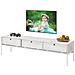 Freya Credenza Bassa Con 3 Ante A Ribalta In Pino Bianco Panna - Foto miniatura 4