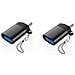 Adattatore Da Usb-c A Usb Con Laccetto, Confezione Da 2 Black - Foto miniatura 1