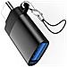 Adattatore Da Usb-c A Usb Con Laccetto, Confezione Da 2 Black - Foto miniatura 2