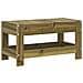 Poggiapiedi Da Giardino 62x30x32 Cm In Legno Impregnato Di Pino - Foto miniatura 2