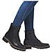 Black Casual Closed Ladies Mid Height Boots Stivaletti Pelle Scarpe Donna Nero Eu 40, D8661-00 - Foto miniatura 2