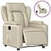 Poltrona Reclinabile Elettrica Crema In Similpelle - Foto miniatura 2