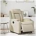 Poltrona Reclinabile Elettrica Crema In Similpelle - Foto miniatura 1