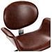 Sedia Da Ufficio Girevole Marrone In Similpelle - Foto miniatura 6