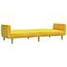 Divano Letto a 2 Posti Giallo in Tessuto - Foto miniatura 6