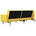 Divano Letto a 2 Posti Giallo in Tessuto - Foto miniatura 8