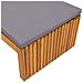 Lettino prendisole con cuscino 200x55x30 cm Legno massello di acacia - Foto miniatura 7