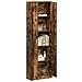 Armadio Rovere Affumicato 55x25x189 cm Legno Ingegnerizzato - Foto miniatura 3