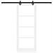 Set di Porte Scorrevoli  Bianco 83x211 cm in Legno Massello di Pino, Porta Interna  con Vetro 'ORKDAL'Bianco 83x211x4 cm - Foto miniatura 4
