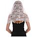 Velo A Mezza Luna In Pizzo Bianco, Compatibile Con Abiti Da Sposa, Velo Traspirante E Leggero Con Bordo In Pizzo Per Cerimonie - Foto miniatura 2