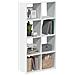 Libreria Divisorio Bianca 69,5x29x137,5 cm in Truciolato - Foto miniatura 2