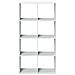 Libreria Divisorio Bianca 69,5x29x137,5 cm in Truciolato - Foto miniatura 5