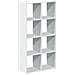 Libreria Divisorio Bianca 69,5x29x137,5 cm in Truciolato - Foto miniatura 7