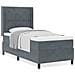 Letto a molle con testiera Grigio scuro 90 x 190 cm Velluto - Foto miniatura 4
