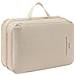 Borsa A Compressione A Doppio Strato Per Vestiti - Organizer Da Viaggio Portatile Beige - Foto miniatura 1