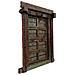 Porta In Legno Marrone 142x35x206h Cm - Foto miniatura 1