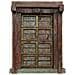 Porta In Legno Marrone 142x35x206h Cm - Foto miniatura 2