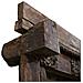 Porta In Legno Marrone 142x35x206h Cm - Foto miniatura 7