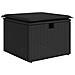 Set Divano da Giardino 7 pcs Nero polyrattan - Foto miniatura 8