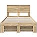 Struttura del letto con testiera Rovere Sonoma 137 x 203 cm - Foto miniatura 8