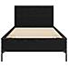 Struttura letto con testata Rovere Nero 80 x 200 cm - Foto miniatura 3