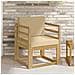 2 Pezzo Set di divani da esterno Poliestere Bianco e Beige - Foto miniatura 2