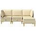 Set di divani modulari con spazio di archiviazione 4 pcs Crema - Foto miniatura 7