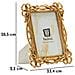 Cornice Portafoto Knot Oro Con Decoro A Nodi 15x20 Cm - Foto miniatura 6