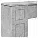 Cornice per camino Grigio Cemento 100 x 20 x 100 cm - Foto miniatura 7