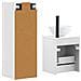 Set di mobili per il bagno 2 pz Bianco 33 x 34,5 x 100 cm - Foto miniatura 7