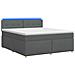 Letto box spring con materasso Grigio Scuro 140 x 200 cm - Foto miniatura 1
