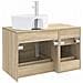 Set di mobili per il bagno 2 pz Rovere Sonoma - Foto miniatura 3