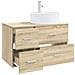 Set di mobili per il bagno 2 pz Rovere Sonoma - Foto miniatura 7