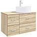 Set di mobili per il bagno 2 pz Rovere Sonoma - Foto miniatura 1