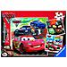 Puzzle Cars 2 Giro Intorno al Mondo 3x49 pz 18 x 18 cm 09281 - Foto miniatura 1