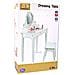 Tavolino Trucco per bambine in Legno con sgabellino cm 60x30x95 h - Foto miniatura 3