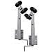 Set 2 Pz Supporto A Rotelle Per Barca Con Arco Sostegno 59 - 84 Cm - Foto miniatura 4