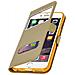 Custodia Iphone 6 / 6s Sportellino 2xfinestre Cover Silicone Oro - Foto miniatura 2